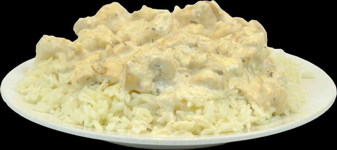 Kremalı Mantar Soslu Tavuklu Pilav