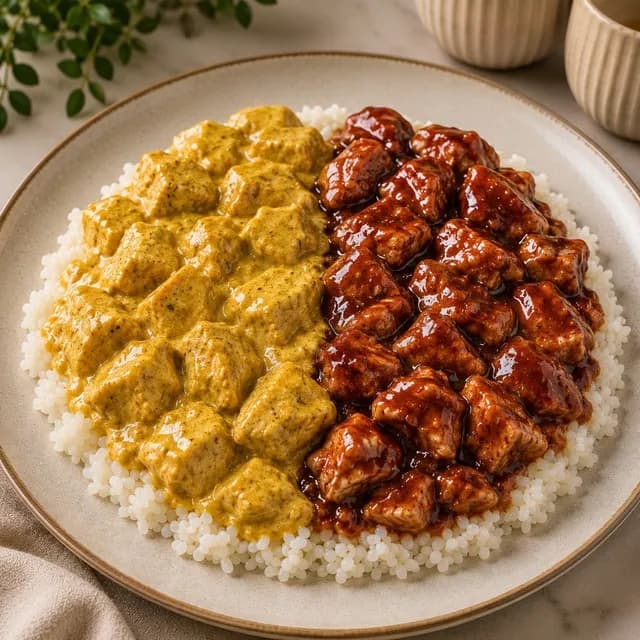 1.5x Köri/Barbekü Soslu Tavuk Pilav