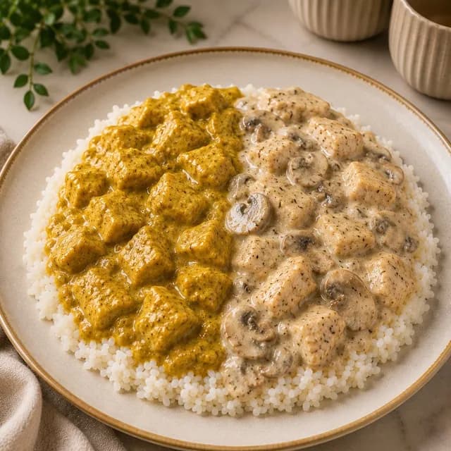 1.5x Köri/Kremantar Soslu Tavuk Pilav